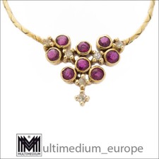 Vintage 585 Gold Diamant Rubin