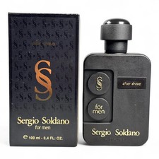 Sergio Soldano Uomo Nero 100 ml Aftershave Spray Splash Vintage