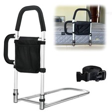 Bett Aufstehhilfe Bettgriff Höhenverstellbarer Haltegriff für Senioren Weiß