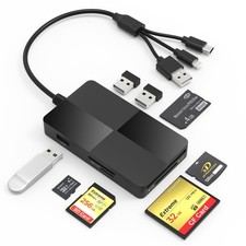 8 in 1 Kartenleser für SD/TF/CF/XD/MS/Micro SD Card Reader for iPhone/iPad/Wi...