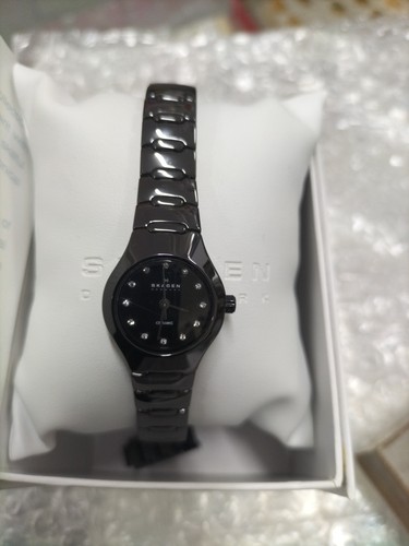 Skagen damen schwarz keramik - schwarz,