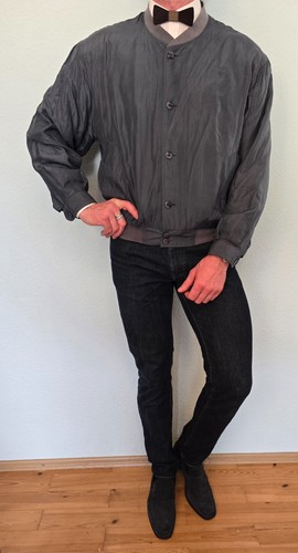 Vintage seidenblouson jacke - vintage,