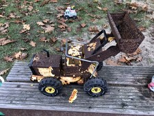 Rostiger Tonka-Radlader Blechspielzeug Vintage