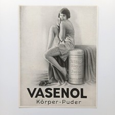 1929 Vasenol Körper Puder Vasenolwerke Köpp Leipzig Werbeanzeige Werbung Reklame