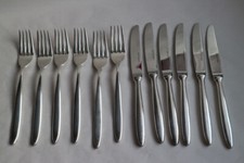 Hepp Exclusiv Vorspeise-Besteck, Edelstahl versilbert, 6 Messer, 6 Gabeln,