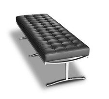 Bauhaus Lederbank Schwarz