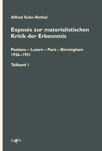 Alfred sohn rethel exposés - alfred, sohn-rethel