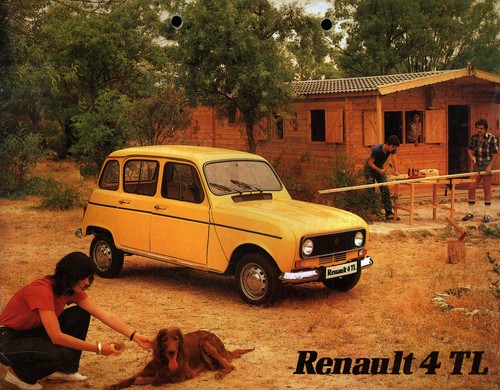 Prospekt renault 23 auf - r4, tl