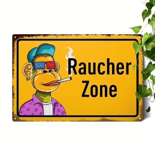 Blechschild raucherzone - blechschild,