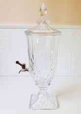 Getränkespender 2 Liter Zapfhahn Wasserspender Saftspender Dispenser Kristall