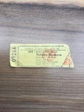 Ticket Eintrittskarte HSV