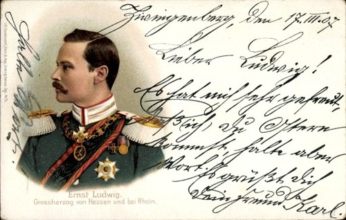 Litho großherzog ernst ludwig - litho,