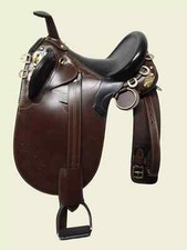 Leder pferdesattel mit - leder,
