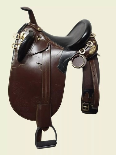 Leder pferdesattel mit - pferdesattel,
