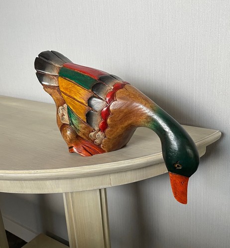 Große ente aus - aus, holz