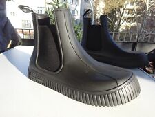 EMPORIO ARMANI X4M369 Herr Schuhe Gummistiefel Chelsea Schwarz Italy Gr.44 Neuw