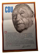 CDU Plakat Konrad Adenauer -