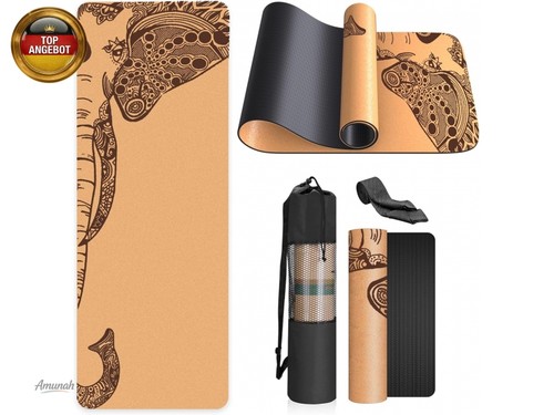 Yogamatte kork rutschfest - yogamatte-kork,,