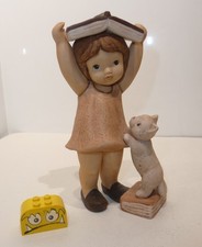 Goebel  Limcke Figur  kleines Mädchen mit Katze  ca.  15 cm hoch