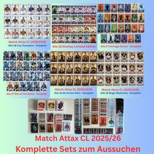 Topps MATCH ATTAX Champions League 2025/2026 - KOMPLETTE Sets aussuchen - 25/26