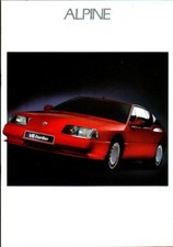 Renault Alpine A310 V6 Prospekt 12.1989