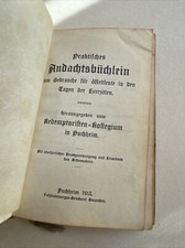 altes Gebetbuch Gesangbuch antik Kirche Gebetsbuch 1913 Andachtsbüchlein