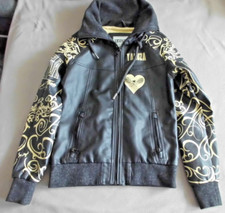 YAKUZA Damen Jacke Golden Tribe Core Kunstlederjacke in Größe S Schwarz