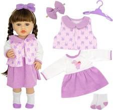 5x Baby Puppenkleidung