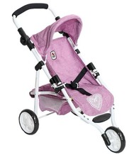Bayer Chic 2000 (612-62) Puppenbuggy Lola Jeans Pink B-Ware Neuwertig