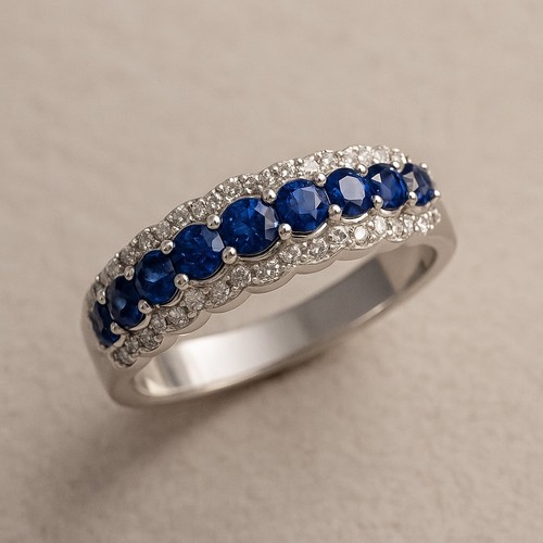 Blauer saphir diamant - blauer,