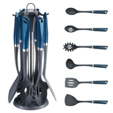 Michelino Kochbesteck Küchenhelfer Set 7-teilig, Petrol