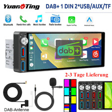 Autoradio 1Din mit 6.9 Zoll Bildschirm CarPlay Bluetooth DAB AM/FM Radio RDS USB