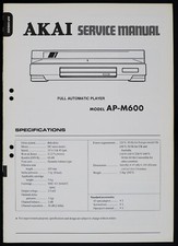 Original AKAI AP-M600 Turntable Service Manual/Diagram/Parts List o159