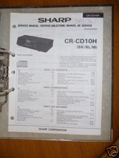 Service-Manual Sharp CR-CD10H HiFi-Anlage,ORIGINAL 