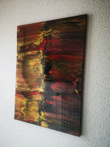 Acrylbild abstrakte kunst - acrylbild,