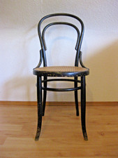 Fischel Bistrostuhl Stuhl im Thonet Stil Nr.14 Wiener Geflecht um 1890