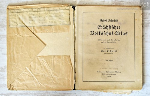 1934 schulatlas sachsen - 1934, schulatlas,