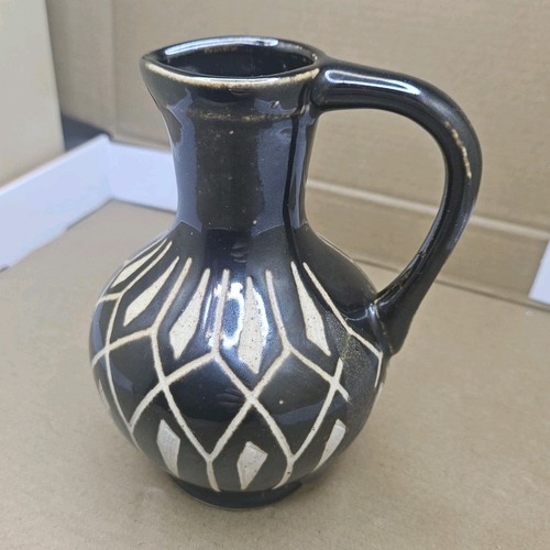 Vintage vase keramik sgraffito - vase,
