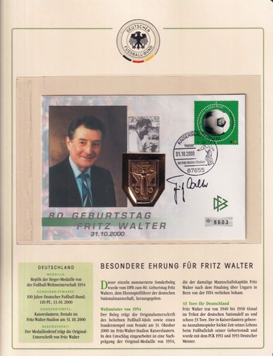 Numis medaillenbrief geb - numis-,