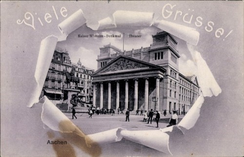 Postcard aachen kaiser - postcard,