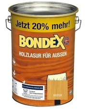 Bondex Holzlasur für Aussen 4,8L BEULE Holzschutzlasur Holz Lasur Farbwahl
