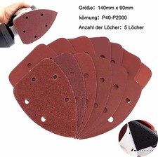 Dreieckige Schleifpads 140x90