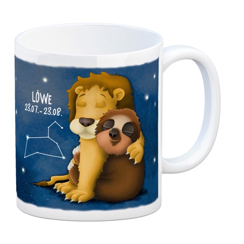 Kaffeebecher mit faultier - mit,