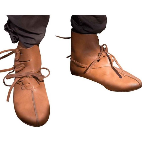 Wikinger leder knebelstiefel - wikinger,
