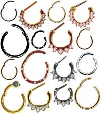 CLICKER SEGMENTRING PIERCING UNIVERSAL SEPTUM HELIX TRAGUS NASE OHR 23 VARIANTEN