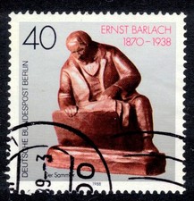 Berlin 823 , gestempelt / o / Bronze Plastik , Ernst Barlach , Kunst / t1