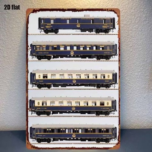 Blechschild eisenbahn waggon - eisenbahn,