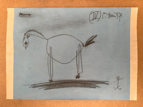Pablo picasso zeichnung auf - pablo,