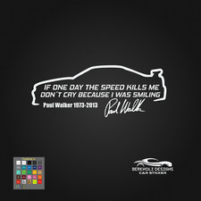 Paul Walker Aufkleber