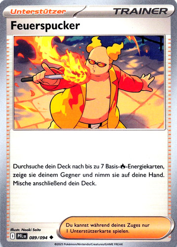 Pokemon karte feuerspucker pfl - feuerspucker,